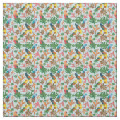Tropische vogelpest Floral Pattern Stof (Swatch)