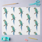 Tropische vogelreeks: blauw Macaw-ontwerp 2 Tissuepapier (Craft)