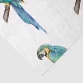 Tropische vogelreeks: blauw Macaw-ontwerp 2 Tissuepapier (Detail)
