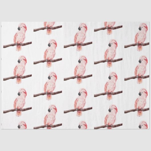 Tropische vogelreeks: Cockatotisch ontwerp 2 Tissuepapier (Voorkant)