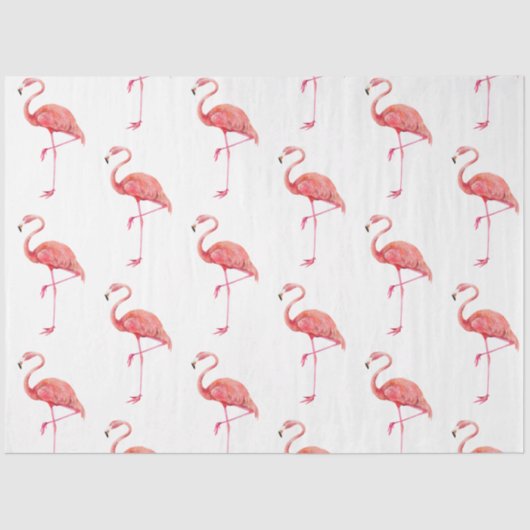 Tropische vogelreeks: Flamingo Design 2 Tissuepapier (Voorkant)