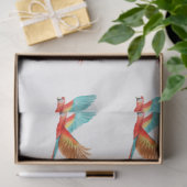 Tropische vogelreeks: Scarlet Macaw Design 2 Tissuepapier (Geschenk)