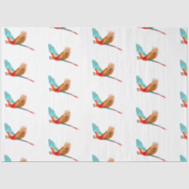 Tropische vogelreeks: Scarlet Macaw Design 2 Tissuepapier