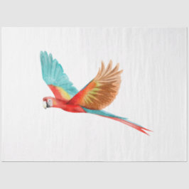 Tropische Vogelreeks: Scarlet Macaw Tissuepapier