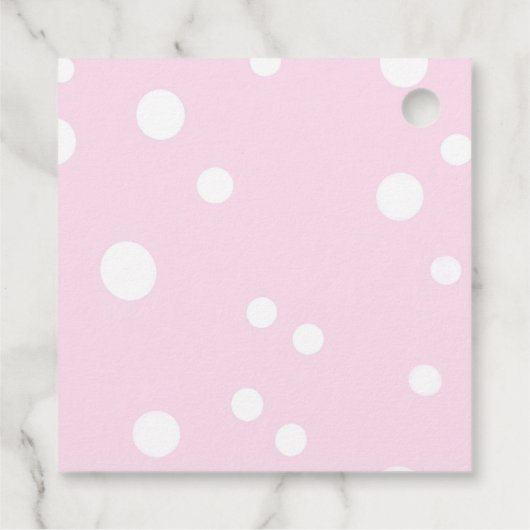 Tropische vogelroze dinosaur Baby Girl Shower Bedankjes Labels (Achterkant)