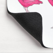 Tropische vogelroze flamingo Flamingos Muismat (Hoek)