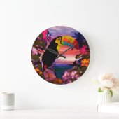 Tropische vogels 2 decor "Toucans" Grote Klok (Huis)
