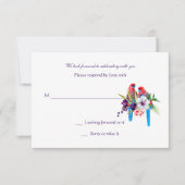 Tropische Vogels Antwoordkaarten Kaart (Voorkant)