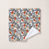 tropische vogels bad handdoek (Wasdoekje)