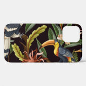 Tropische vogels: bladeren & bloemen Case-Mate iPhone case (Achterkant (horizontaal))