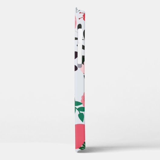 Tropische vogels, bloemendoedelpatroon. Case-Mate iPhone case (Achterkant / Links)