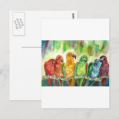 Tropische vogels briefkaart (Voorkant / Achterkant)