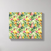 Tropische Vogels en Bloemen Canvas Muurkunst (Voorkant)