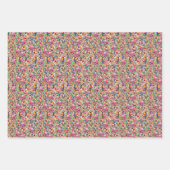 Tropische vogels en bloemen inpakpapier vel (Voorkant 3)