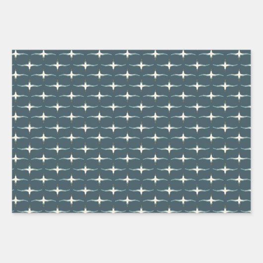 Tropische vogels en kuststrand - Blues Inpakpapier Vel (Voorkant)