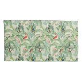 tropische vogels en palmbladeren kussensloop (Achterkant-Rechts)