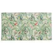  tropische vogels en palmbladeren kussensloop (Voorkant-Rechts)