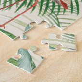 tropische vogels en palmbladeren legpuzzel (Zijkant)