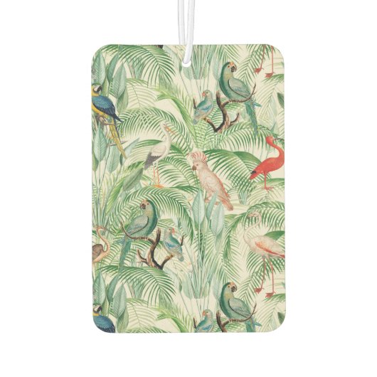 tropische vogels en palmbladeren luchtverfrisser (Achterkant)