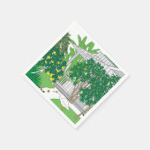 Tropische vogels en Planten Servet (Hoek)