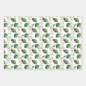 Tropische vogels en Planten Trio Inpakpapier Vel (Voorkant 2)