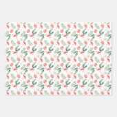 Tropische vogels en Planten Trio Inpakpapier Vel (Voorkant)