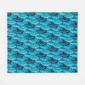 Tropische vogels fleece deken (Voorkant (Horizontaal))
