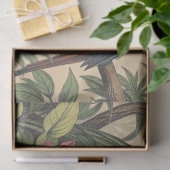 Tropische vogels gedurfde illustratie tissuepapier (Geschenk)