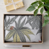 Tropische vogels gedurfde illustratie tissuepapier (Geschenk)