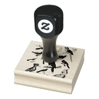 Tropische vogels gemengd scrapbooking rubber rubberstempel
