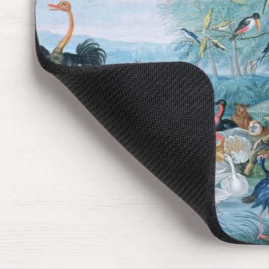 Tropische vogels in een landschap muismat (Hoek)