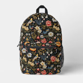 Tropische vogels in een nachttuin bedrukte rugzak (Voorkant)