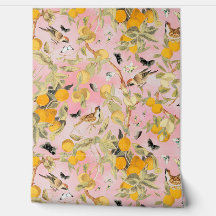  tropische vogels in fruittuin Chinoiserie