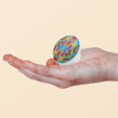 Tropische vogels in Glas in lood - kleurrijke moza Keramische Knop