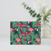 Tropische vogels in heldere kleuren briefkaart (Staand voorkant)