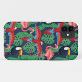 Tropische vogels in heldere kleuren Case-Mate iPhone case (Achterkant (horizontaal))