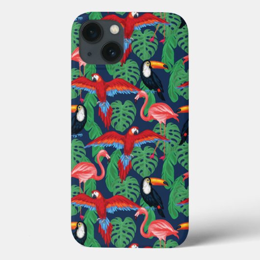 Tropische vogels in heldere kleuren Case-Mate iPhone case (Achterkant)