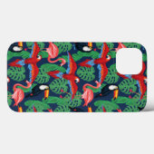 Tropische vogels in heldere kleuren Case-Mate iPhone case (Achterkant (horizontaal))