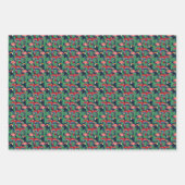 Tropische vogels in heldere kleuren inpakpapier vel (Voorkant 2)