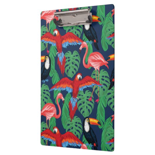 Tropische vogels in heldere kleuren klembord (Links)