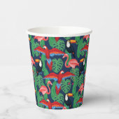 Tropische vogels in heldere kleuren papieren bekers (Links)