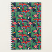 Tropische vogels in heldere kleuren planner (Voorkant)