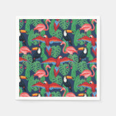Tropische vogels in heldere kleuren servet (Voorkant)