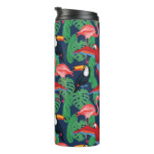 Tropische vogels in heldere kleuren thermosbeker (Geroteerd rechts)