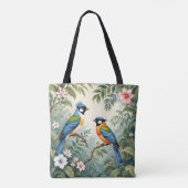 Tropische vogels in het Oerwoud Tote Bag (Achterkant)