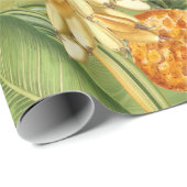 Tropische  vogels in Oerwoud Paradise-geel Cadeaupapier (Rol Hoek)