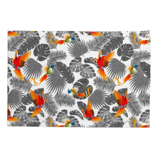 tropische vogels kussensloop (Achterkant-Links)