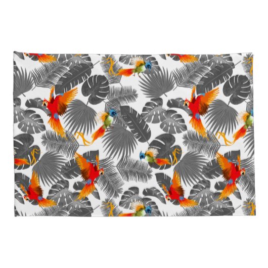 tropische vogels kussensloop (Achterkant-Rechts)