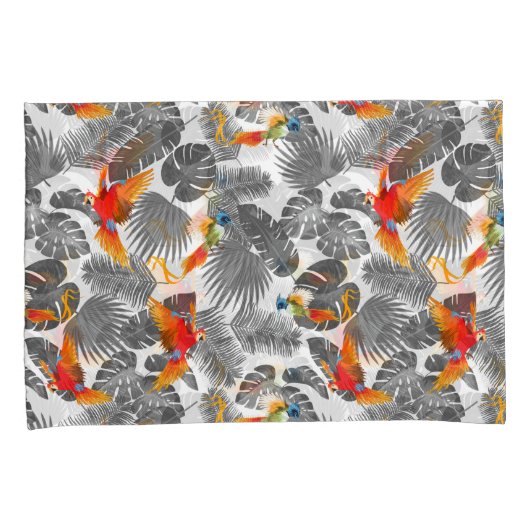 tropische vogels kussensloop (Voorkant-Rechts)