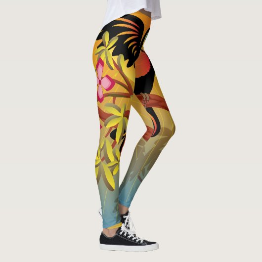 Tropische vogels leggings (Rechts)